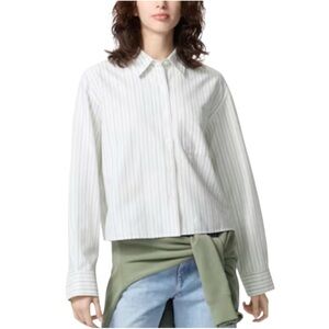 Uniqlo x JW Anderson Oxford Boxy Long Sleeve Striped Button-Down Shirt XL